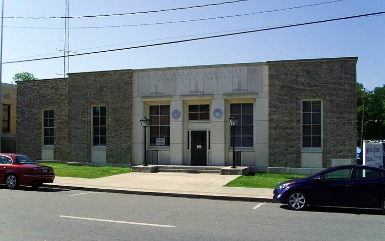 Photograph of Monticello post office mural
