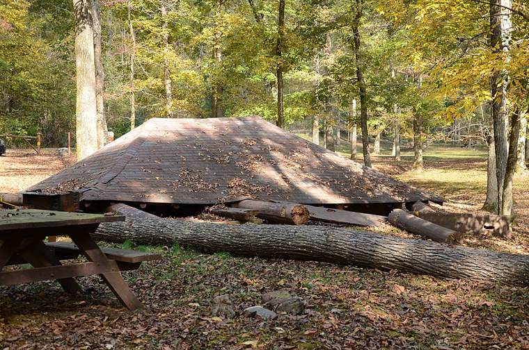 Photograph of Crystal Springs Camp Shelter