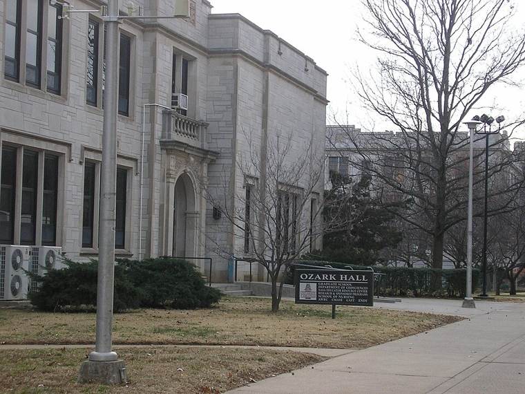 Photograph of University of Arkansas: Ozark Hall