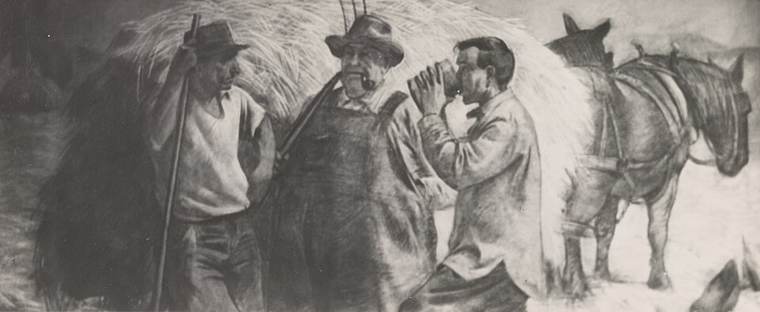 Photograph of Morrilton post office mural