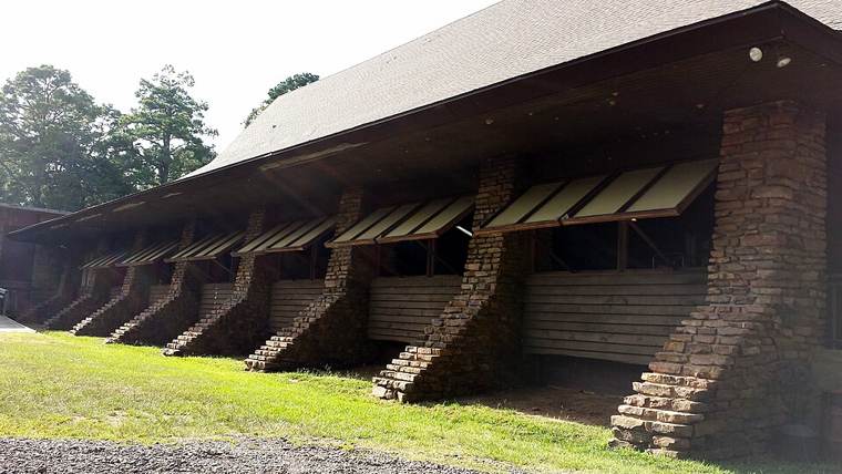 Photograph of Concrete Log Bridge
